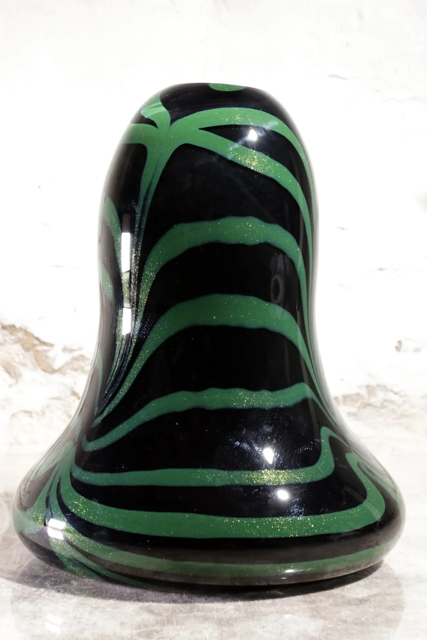 Large dutch design vilma henkelman, unica leerdam art glass vase 1989