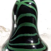 Large dutch design vilma henkelman, unica leerdam art glass vase 1989
