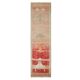 Vintage Turkish Hand-Knotted Wool Cotton Beige Runner Rug