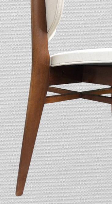 4 chaises en teck design 1960