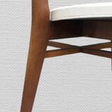 4 chaises en teck design 1960