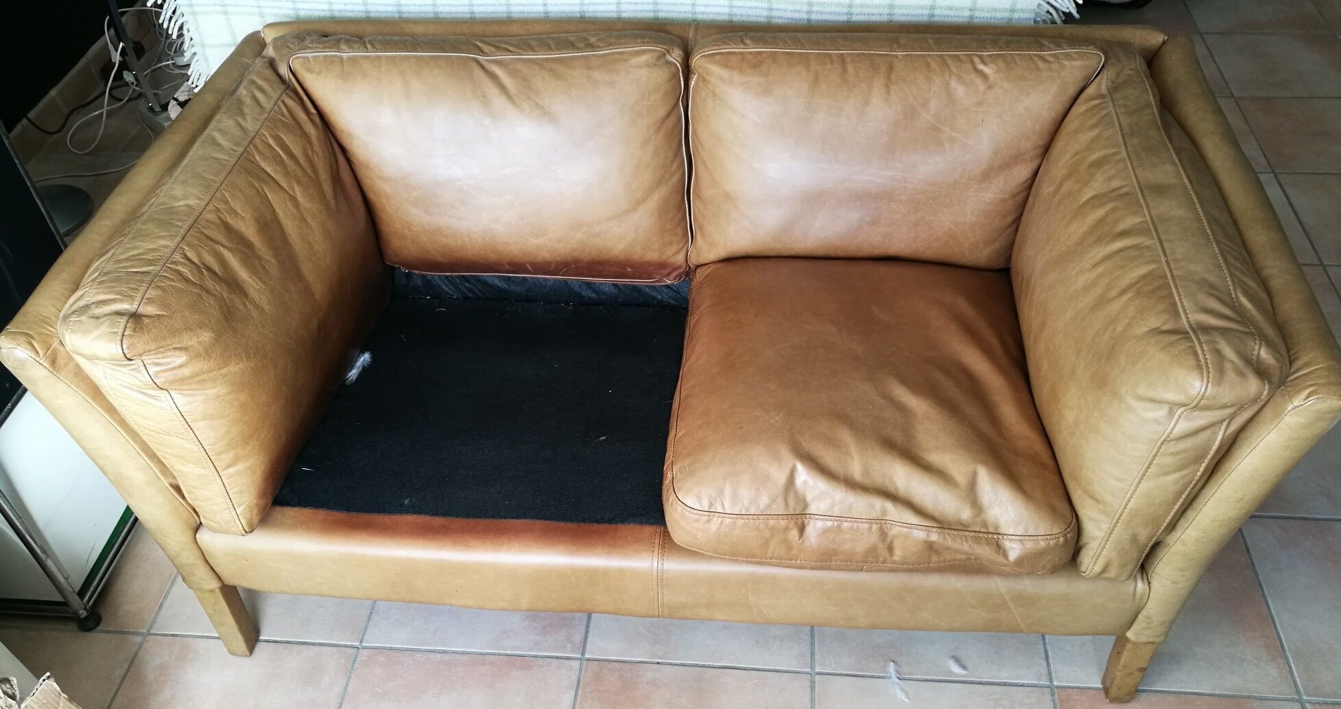 Vintage leather sofa