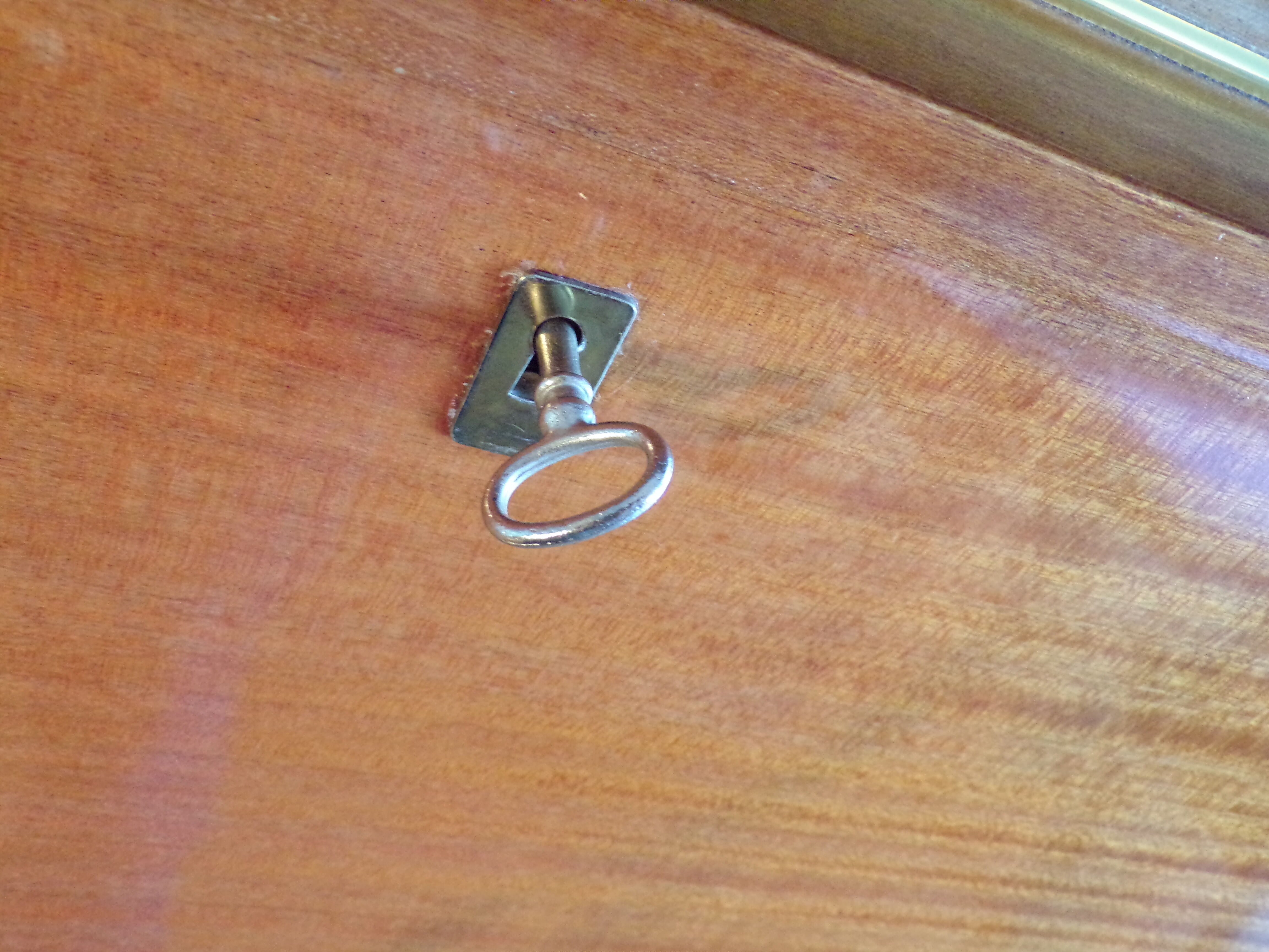 Vintage secretary in varnished teak