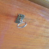 Vintage secretary in varnished teak