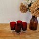 Lot de 4 verres à pied rouges Luminarc modèle Suède