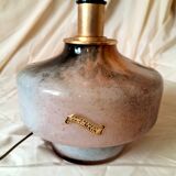 Handmade lamp in brass and Murano glass