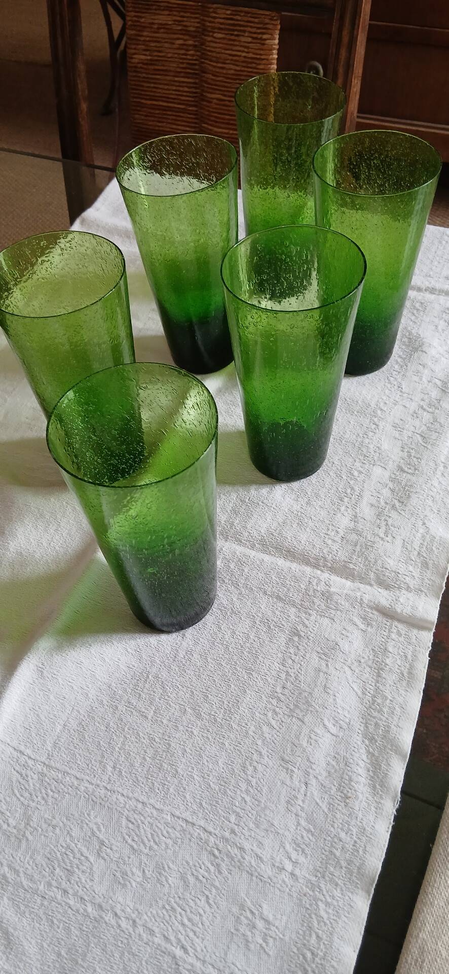 6 Biot glasses from the 60s/70s.