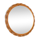 Vintage rattan sun mirror