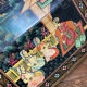 Ancient hand-painted Indian writing desk