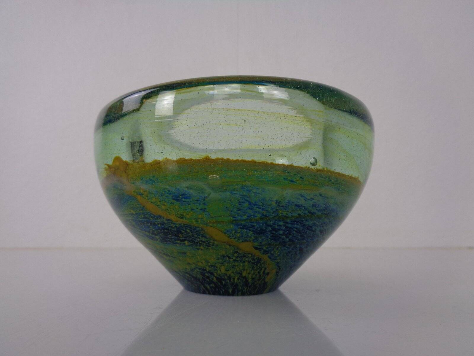 Maltese glass ashtray from Mdina, 1960s