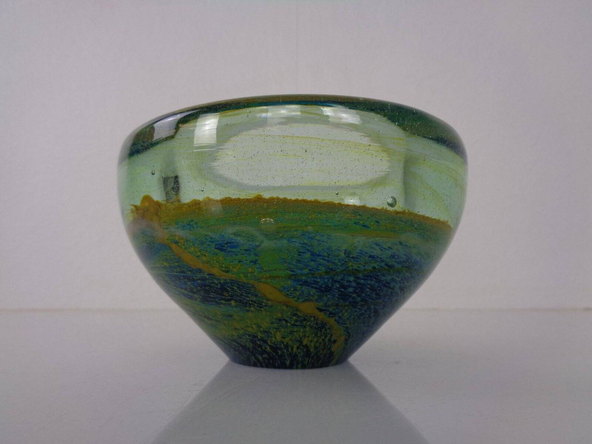 Maltese glass ashtray from Mdina, 1960s