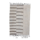 Dirty Gray & Black Hemp Kilim Rug, 161x235Cm