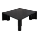 Gae Aulenti for Knoll Made of Black Marble Italian Square Coffee Table "Jumbo"
