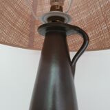 Lampe en grès vintage