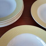 8 soup plates from the 1950s