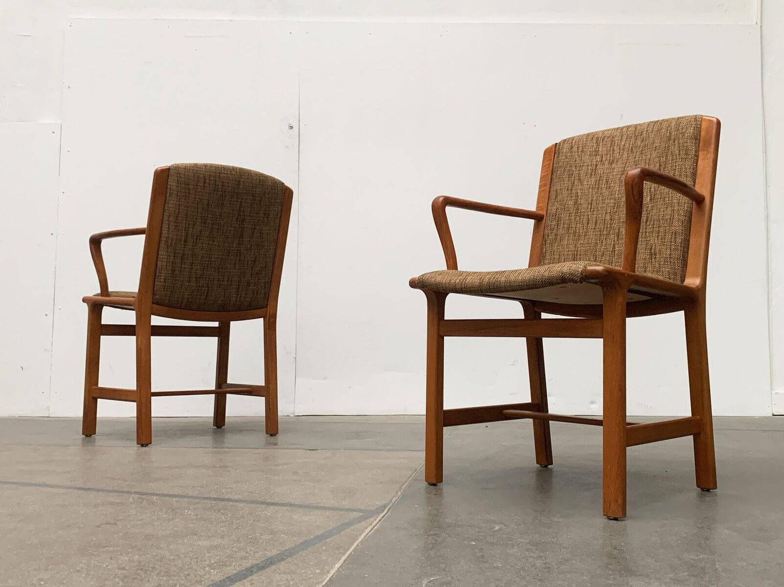 Set of vintage Danish teak chairs