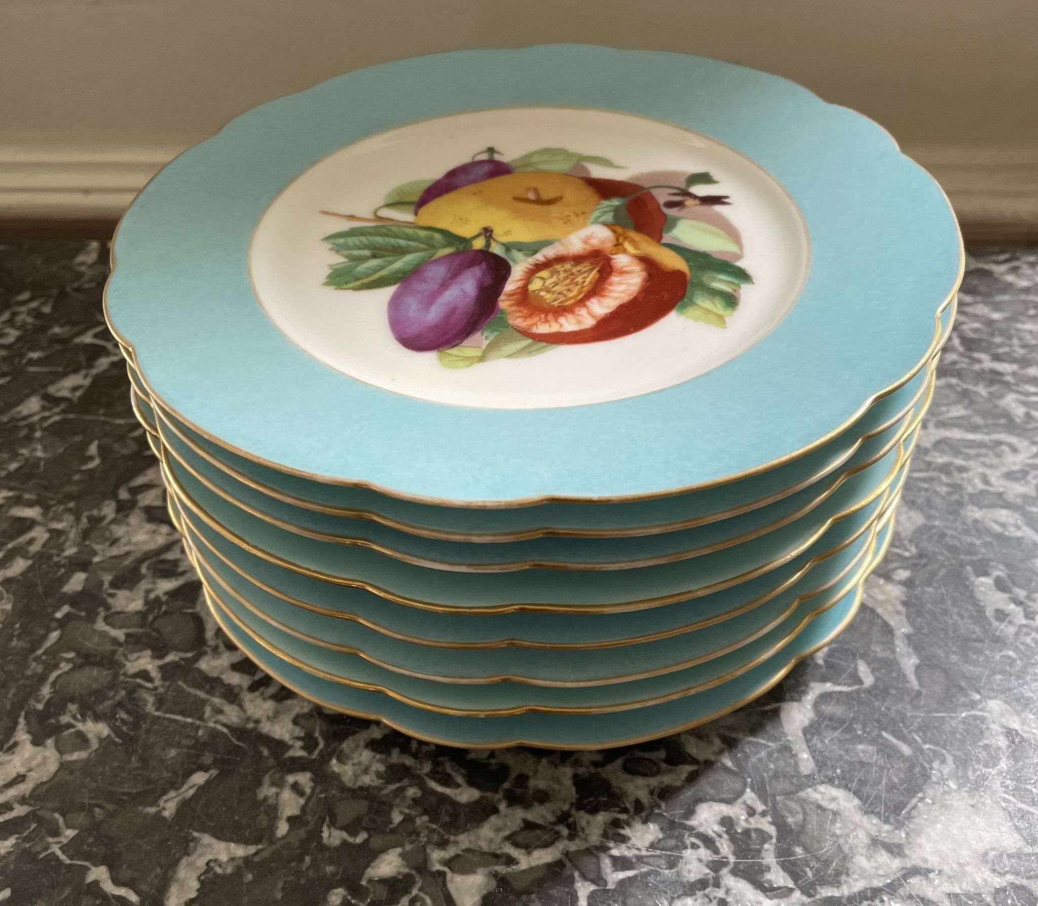 Joseph Klotz XIXEME Paris porcelain plates