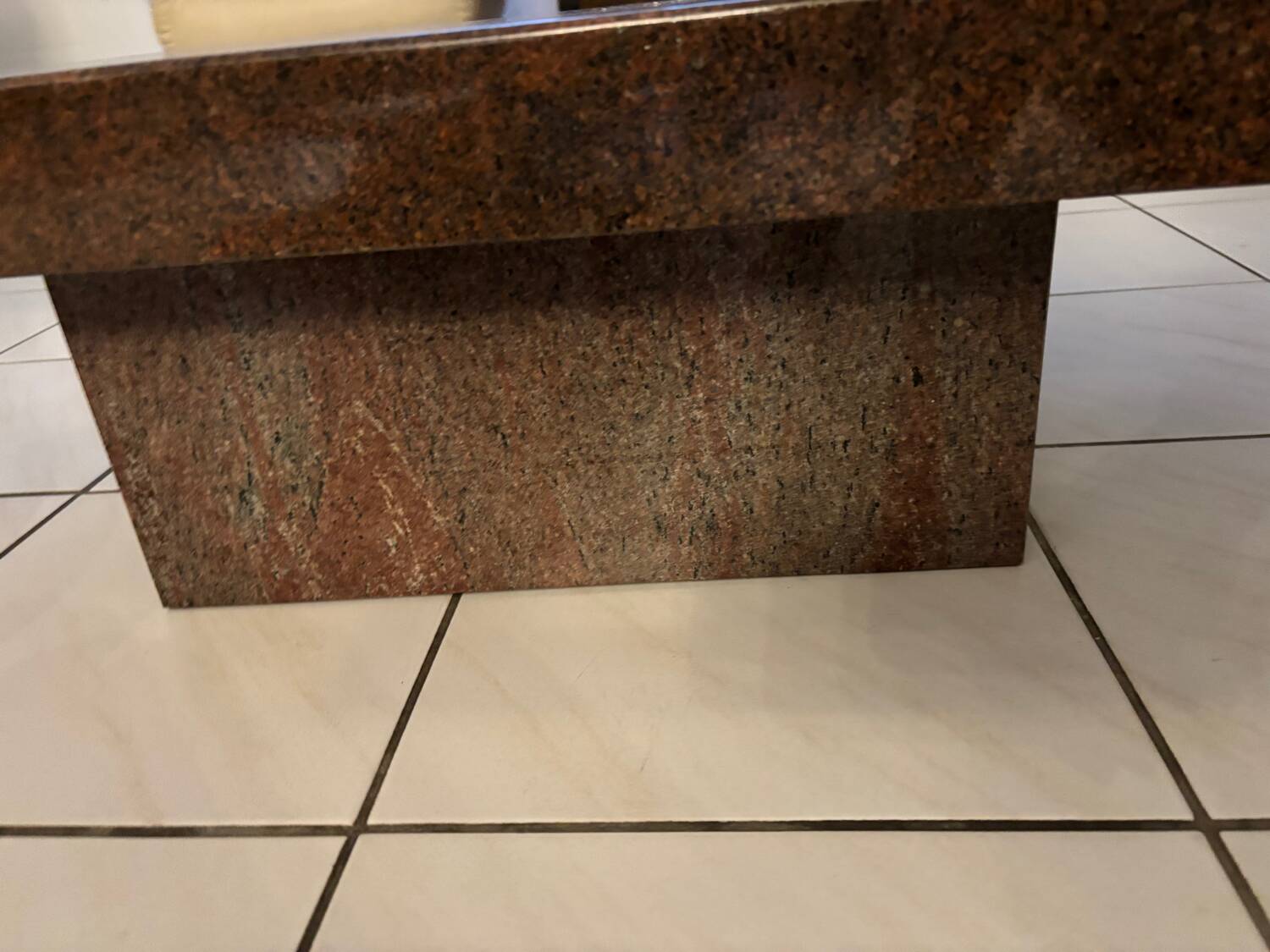 Granite coffee table