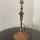 Lampe art nouveau 1900 en bronze