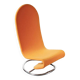 Fauteuil à bascule « 1-2-3 » des années 1970 par Verner Panton pour Fritz Hansen, Danemark