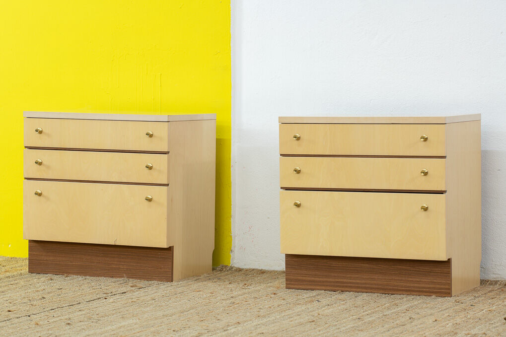 Paire de commodes scandinave vintage – 60 cm