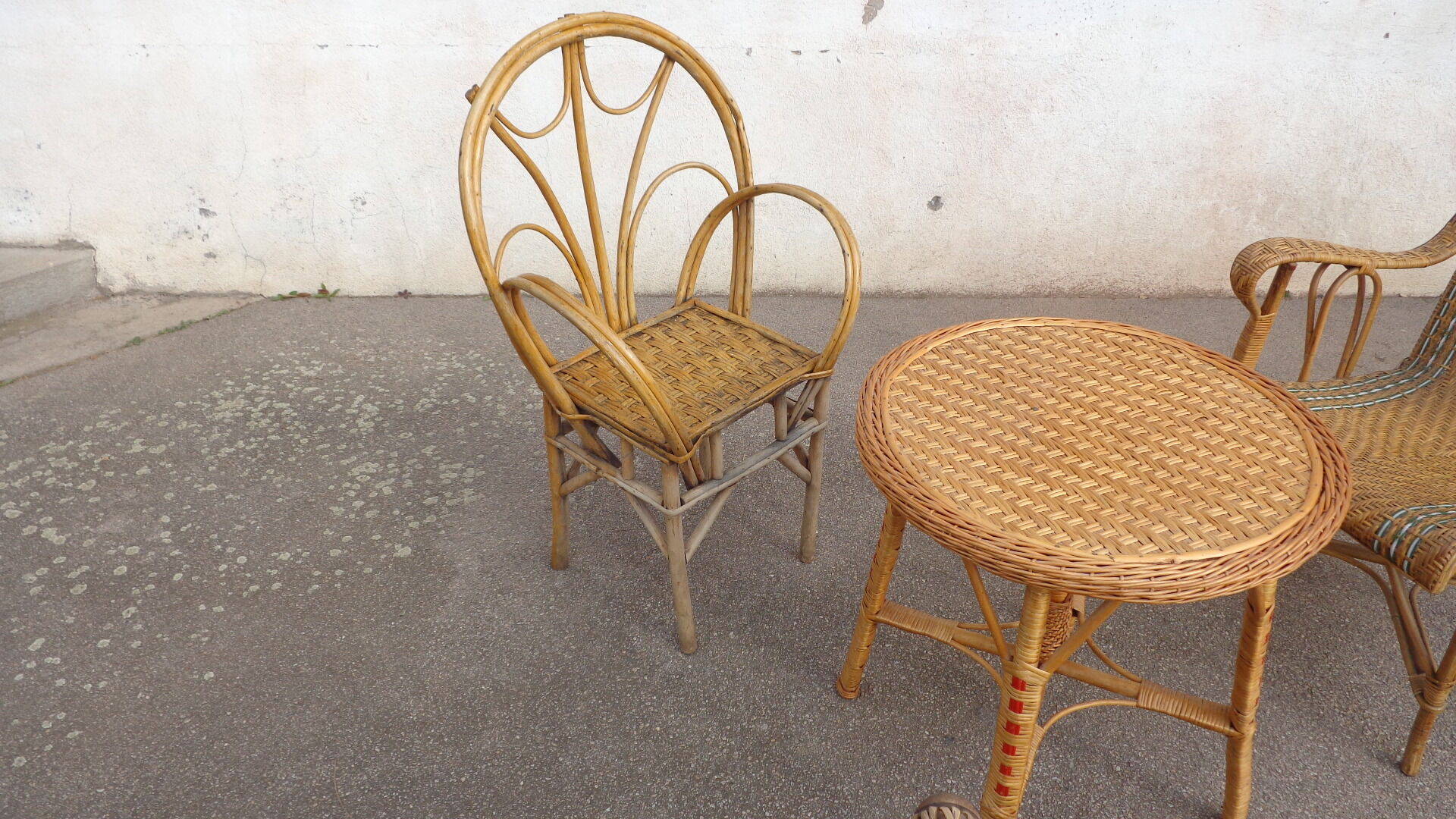4-piece rattan set