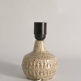 Mid-Century Modern Brown Speckled Stoneware Table Lamp by EGO, Sweden 1960s