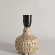Mid-Century Modern Brown Speckled Stoneware Table Lamp by EGO, Sweden 1960s