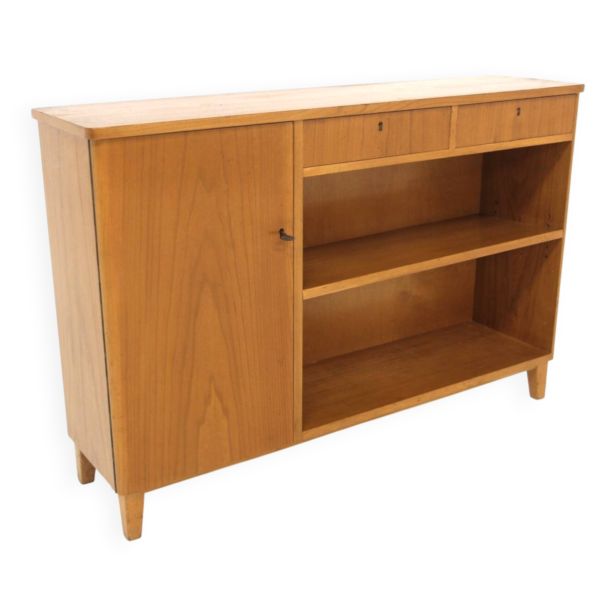 Scandinavian library in elm, Swedish Modern, Sweden, 1930