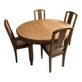 Art Deco table and chairs set