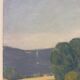 Tableau ancien, paysage Monts du Lyonnais daté 1948 et signé