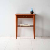 Table de chevet scandinave en teck et acajou des années 1950