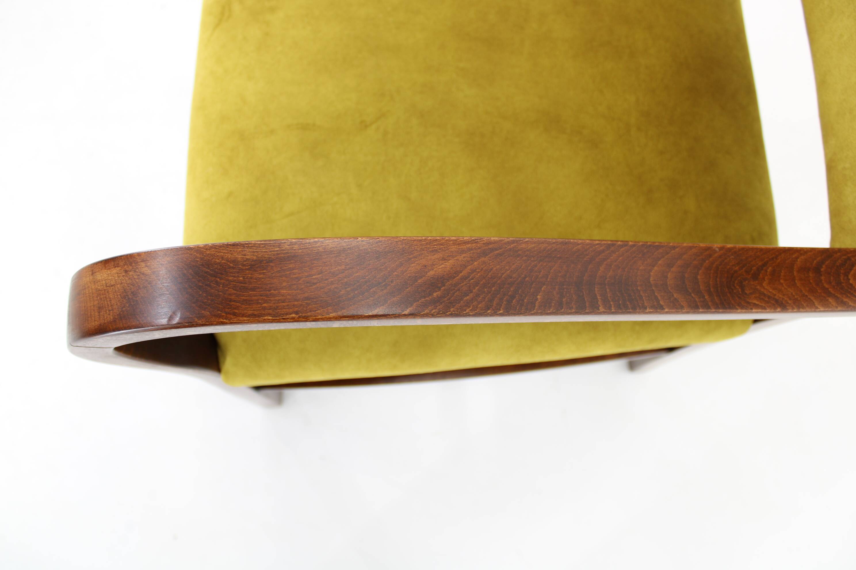 1940s Pair of Restored Beech Art Deco Armchairs ,Czechoslovakia