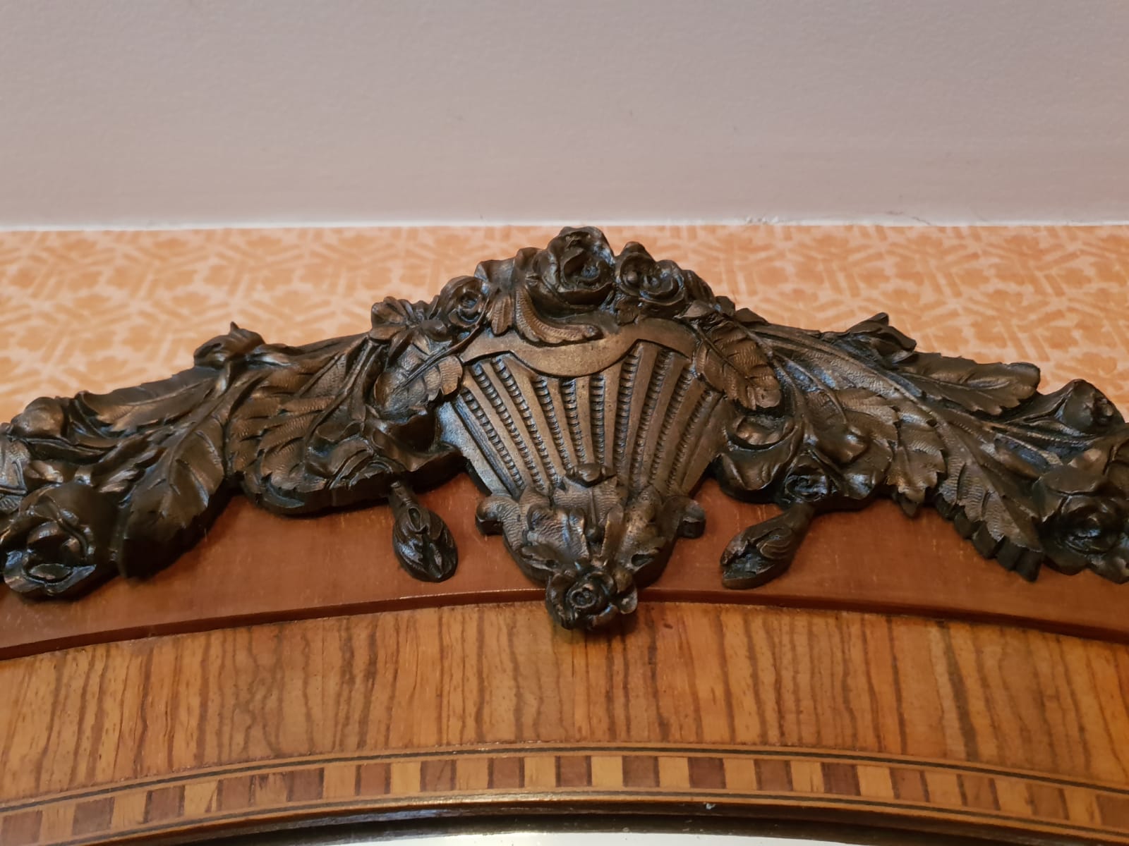 Art Deco showcase sideboard in merisier et zebrano