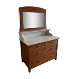 Coiffeuse avec dessus marbre 19ème siècle