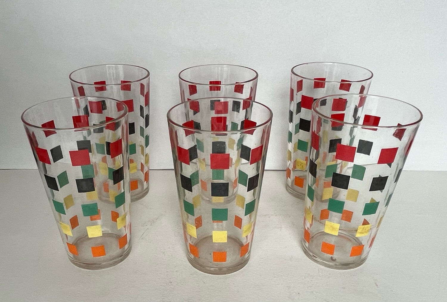Set of 6 vintage glasses
