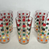 Set of 6 vintage glasses