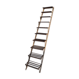 Industrial straight iron staircase loft workshop