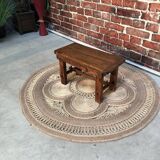 Wooden bench brutalist style