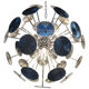 Small water-lily brass sputnik chandelier