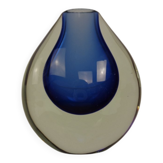 Murano Sommerso Glass Vase, Italy, 1960s