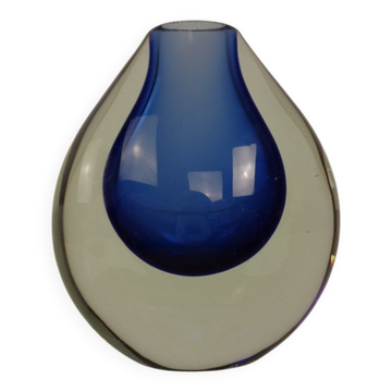 Murano Sommerso Glass Vase, Italy, 1960s