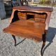 Curved donkey desk in walnut (secretary)