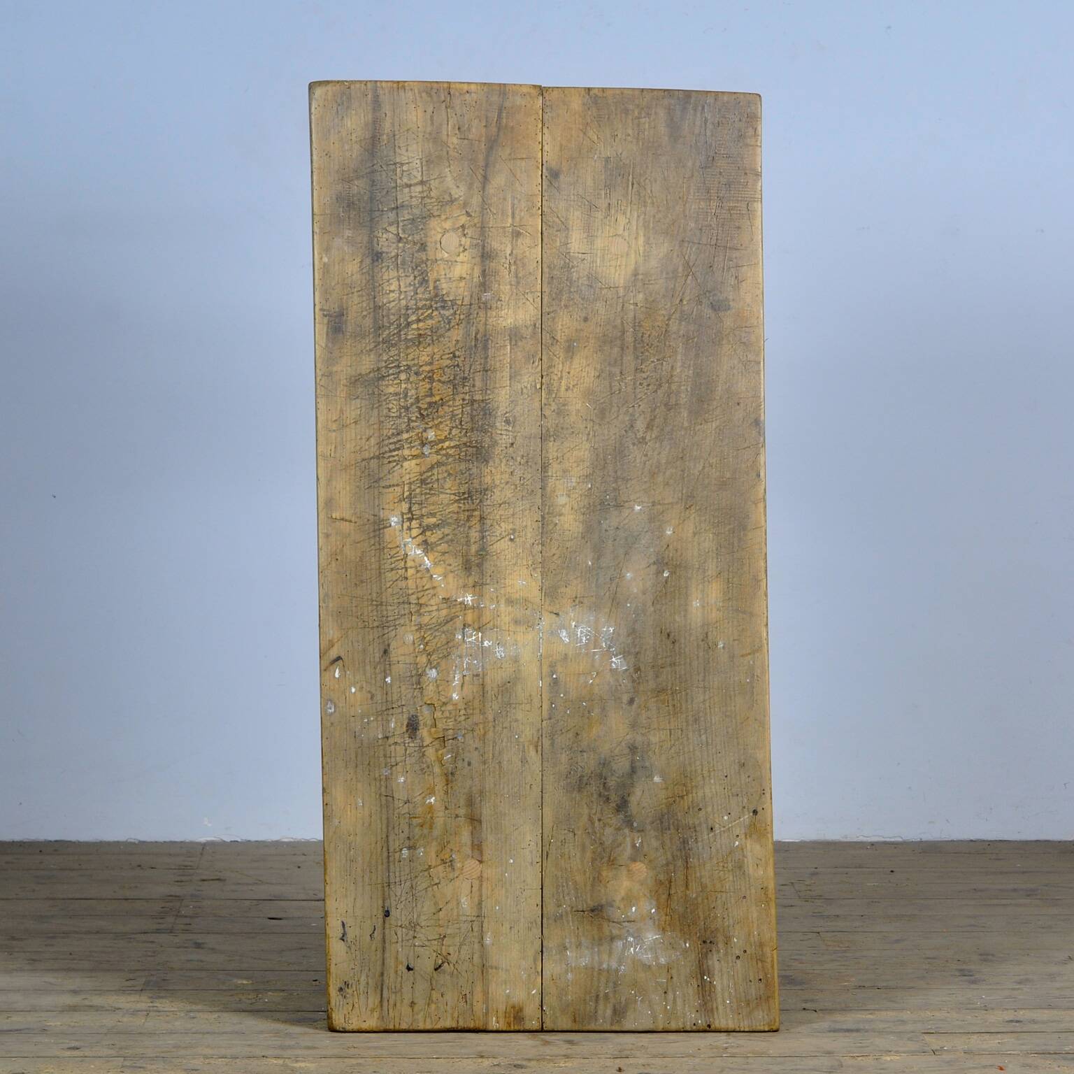 Table de boucher/table de ferme vintage en chêne, 1920s