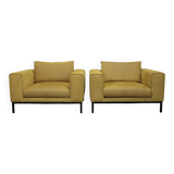 Pair of Custom-Made Love Seats / Oversized Lounge Chairs, 2000s