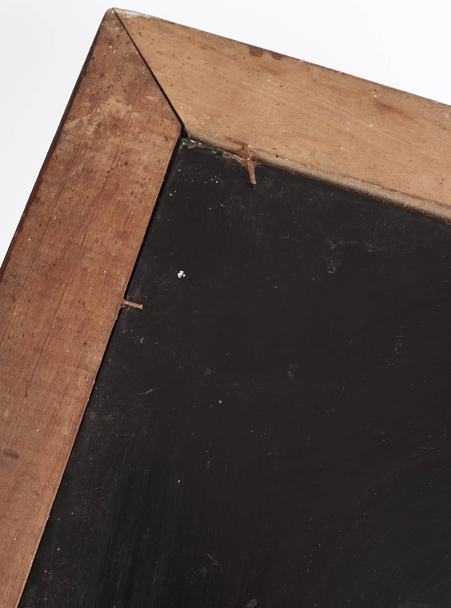 Large rectangular mirror, vintage art deco, dated 1926