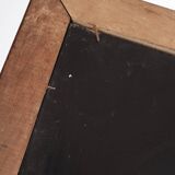 Large rectangular mirror, vintage art deco, dated 1926