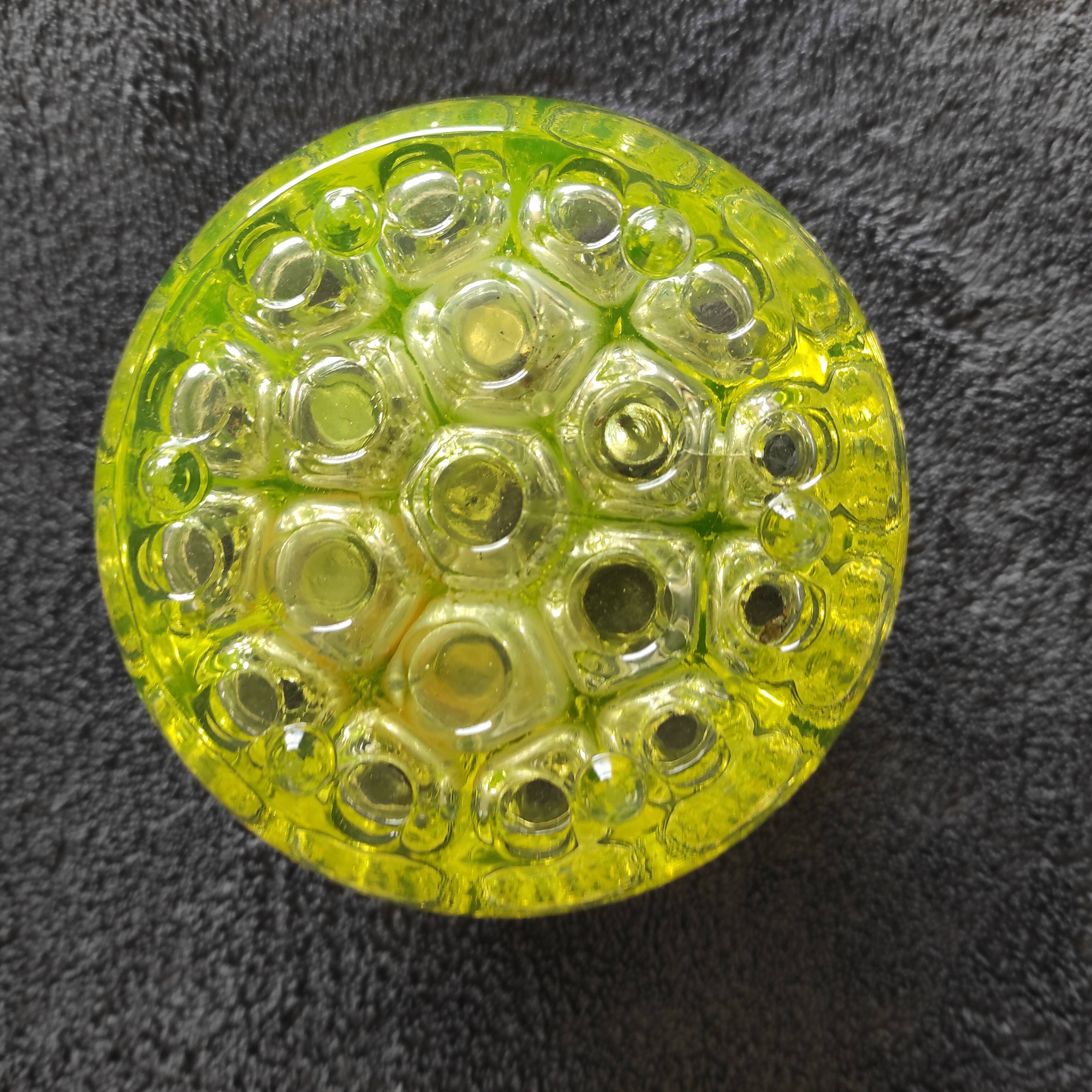 Glass flower spade uralin 1960s