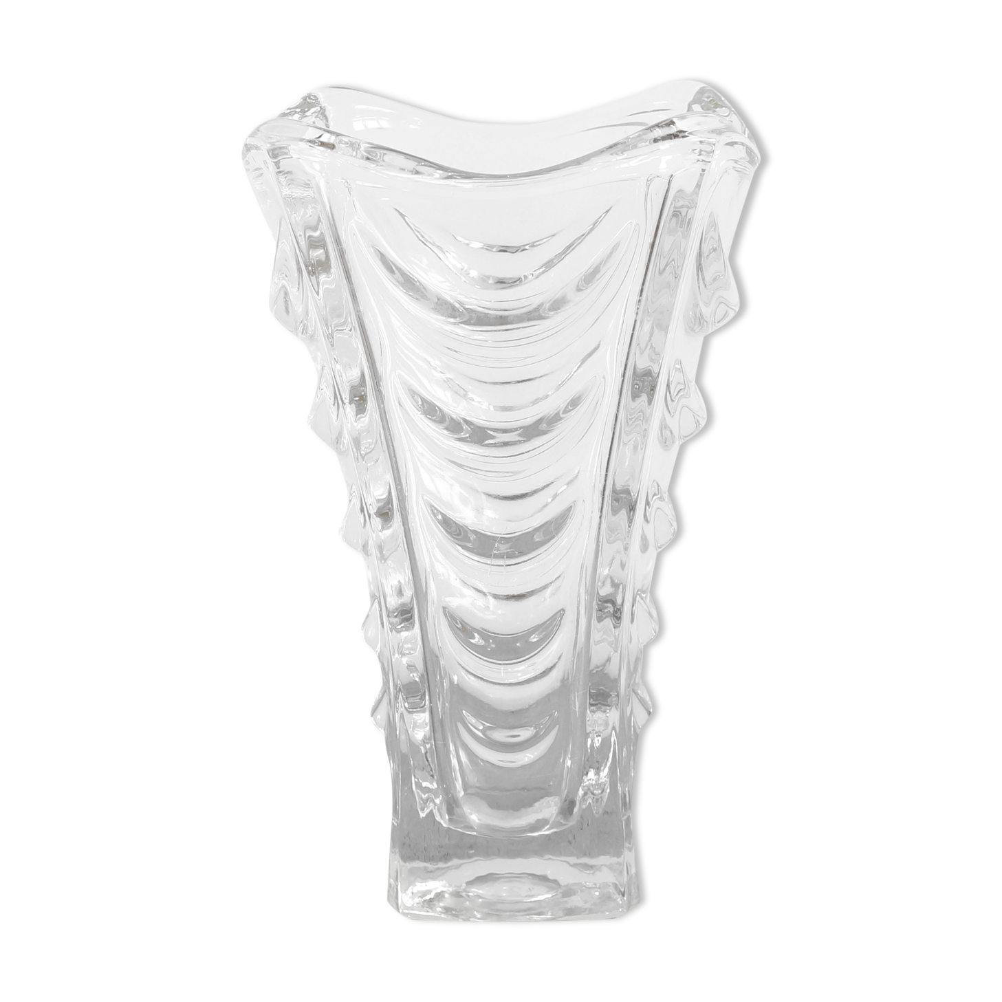 Vintage molded glass vase