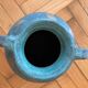 Turquoise terracotta jar
